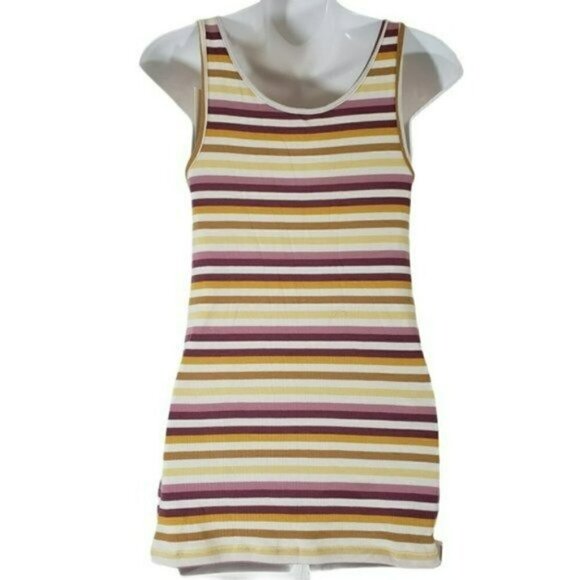 ☀ A New Day Striped Slim Fit Any Day Tank Top Sz M - Picture 2 of 6